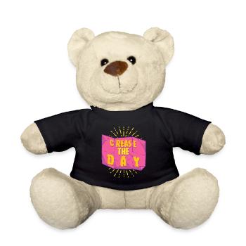 Origami Crease The Day - Teddy Bear - black - Front