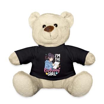 Je suis la fille d’anniversaire - Nounours - noir - Devant