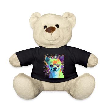 Pop Art Chihuahua « Do It Bro » - Nounours - noir - Devant