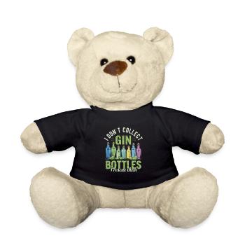 Gin I Dont Collect Gin Bottles I Rescue Them - Teddy - Schwarz - Vorne