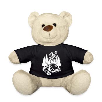 Camping Zelt Berge Wald - Teddy - Schwarz - Vorne