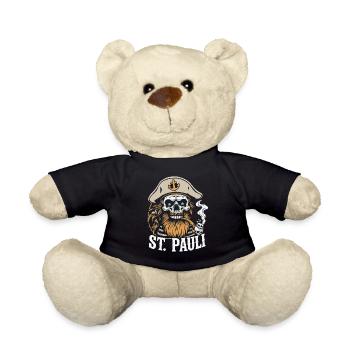 St Pauli Hamburg Paulianer Totenkopf Hafen Capitaine - Nounours - noir - Devant