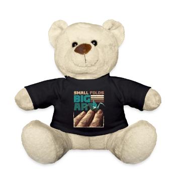 Origami Small Folds Big Art - Teddy Bear - black - Front