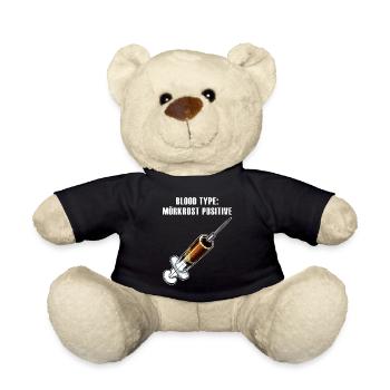 Mörkrost Blood Type - Teddy Bear - black - Front