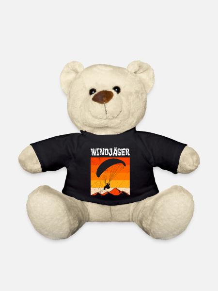 Gleitschirmflieger WINDJÄGER Lustiges - Teddy - Schwarz