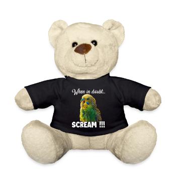 Cadeaux créatifs Bird Friends Perruche - Nounours - noir - Devant