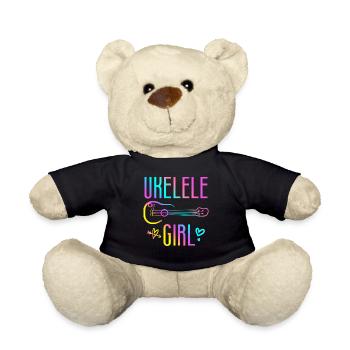 Ukulélé hawaïen ukulélé Ukulélé Girl - Nounours - noir - Devant
