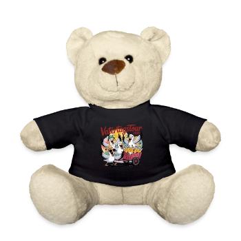 Father's Day Tour 2026 Funny Seagulls with Handcarts - Teddy Bear - black - Front