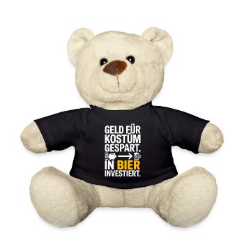 L’argent du carnaval économisé pour la fête costumée de bière et alcool - Nounours - noir - Devant