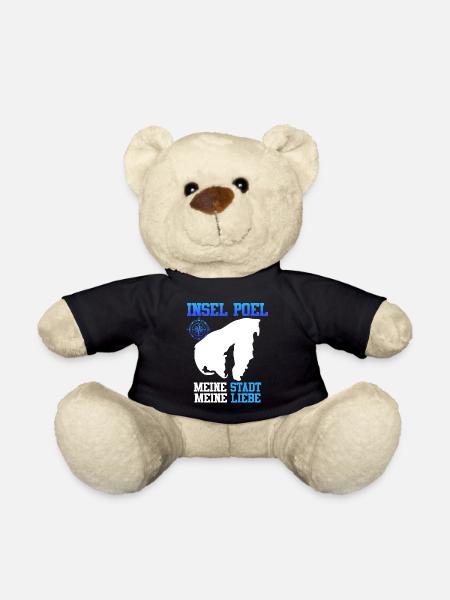 INSEL POEL MEINE STADT MEINE LIEBE Lustiges - Teddy - Schwarz