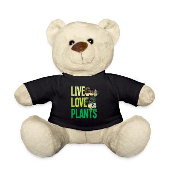 Live Love Plants Plant Lovers - Teddy Bear - black - Front