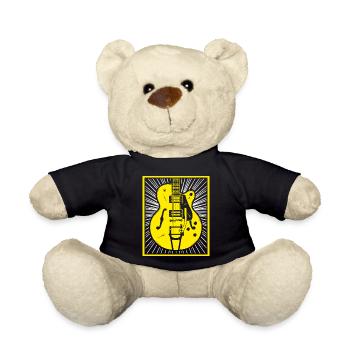 Retro-Gitarren-Silhouette - Teddy - Schwarz - Vorne