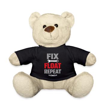 Bootswartung, Reparatur, Humor, - Teddy - Schwarz - Vorne