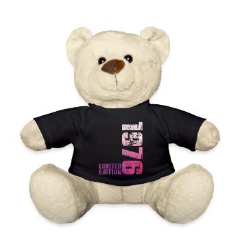 50. Geburtstag Mann Frau 50 Jahre 1976 Geschenk - Teddy - Schwarz - Vorne