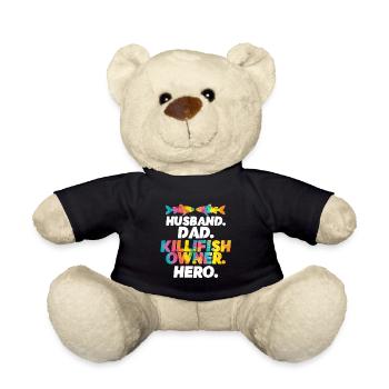 Toothcarp Killfish Toothballs Husband Dad - Teddy Bear - black - Front