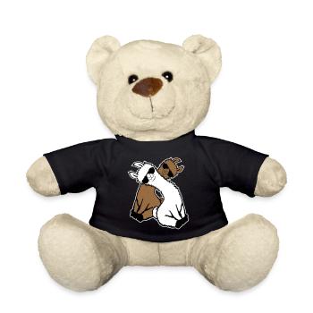 Two Llamas Pair 2 Friends Cool Sunglasses Team - Teddy Bear - black - Front