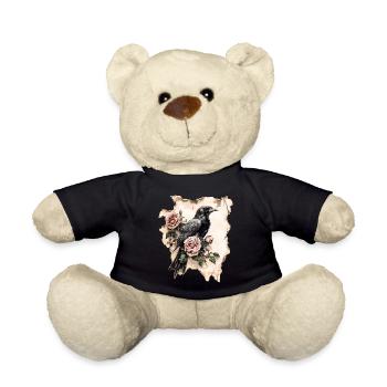 Raven - Teddy Bear - black - Front