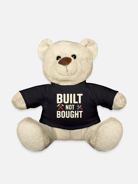 Built Not Bought Maker Statement - Teddy - Schwarz
