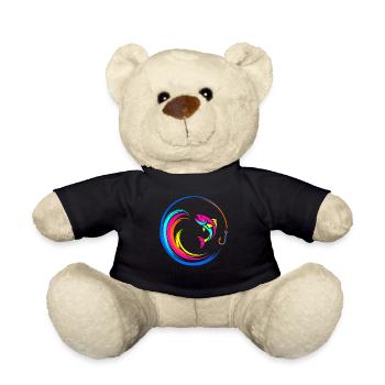 Fish Fish Hook - Teddy Bear - black - Front
