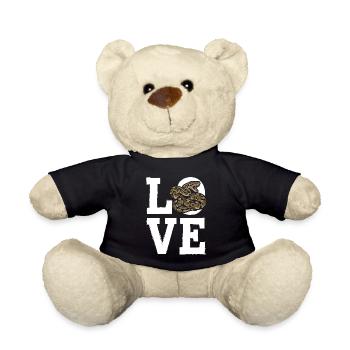King Python Snakes LOVE Terrarium Python - Teddy Bear - black - Front