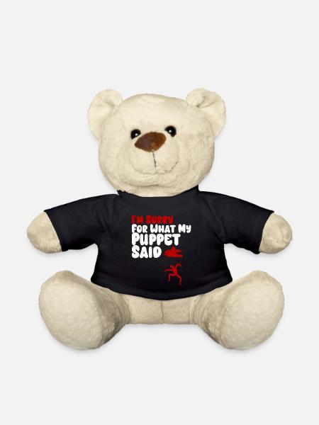 Puppenbekenntnis an Fäden - Teddy - Schwarz