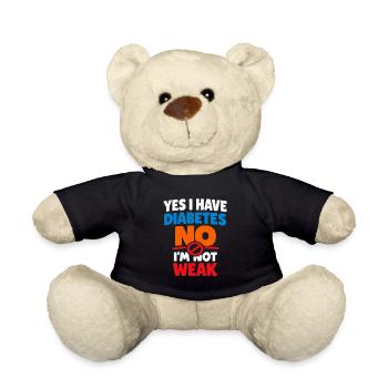 Blutzucker-insulin-unterstützung Typ Eins Stolz - Teddy - Schwarz - Vorne