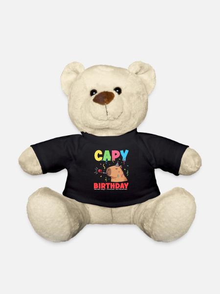 Capy Geburtstag Capybaras Cute Funny Tier - Teddy - Schwarz