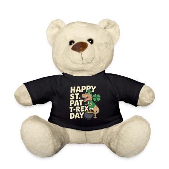 Dino Leprechaun St Patrick Day - Teddy - Schwarz - Vorne
