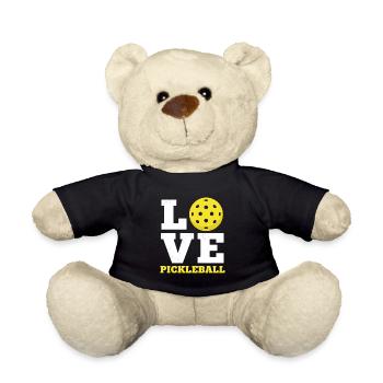 J’adore le pickleball - Paddle Sport Stressed - Nounours - noir - Devant