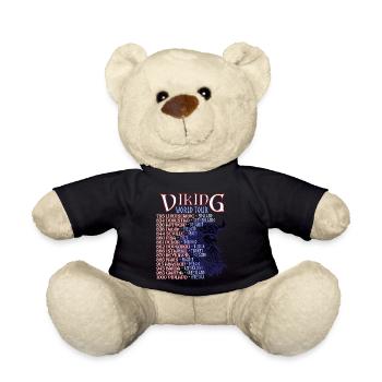 Viking Valhalla Norse Mythology World Tour - Teddy Bear - black - Front