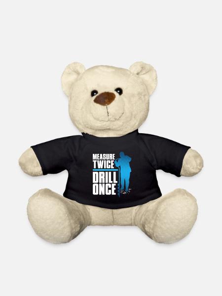 Eisangeln Measure Twice Drill Once - Teddy - Schwarz
