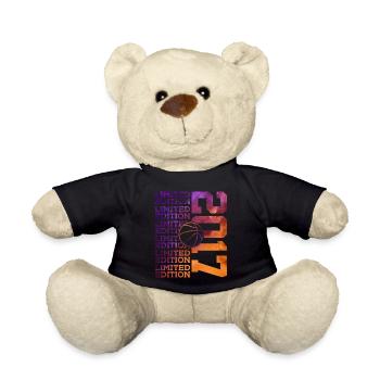 LIMITED EDITION 2017 BASKETBALL 9. GEBURTSTAG - Teddy - Schwarz - Vorne