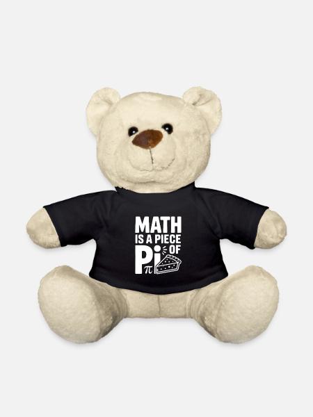 Les maths sont un morceau de Pi - Nounours - noir