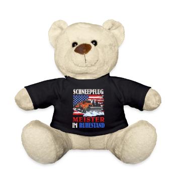 SCHNEEPFLUG MEISTER IM RUHESTAND Lustiges - Teddy - Schwarz - Vorne