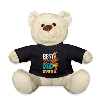 Bester Giraffen Papa Ever Vatertag - Teddy - Schwarz - Vorne