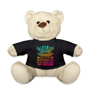 60th Birthday 60 Years Decoration 1965 Gift Funny - Teddy Bear - black - Front
