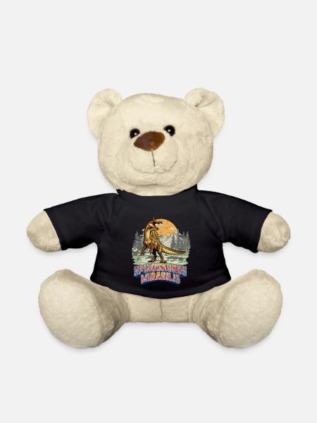 Spinosaurus Mirabilis Retro Neuer Dinosaurier  - Teddy - Schwarz