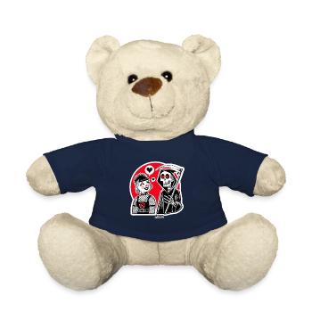 Love meets Grim Reaper – Punk Duo - Teddy Bear - french navy - Front