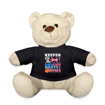 Guardian of Gender Boots or Bow - Teddy Bear - black - Front