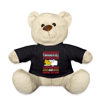 Briefträger ACHTUNG ÜBERARBEITETER ZUSTELLER - Teddy - Schwarz - Vorne