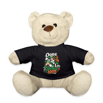 Oups, je fais des bêtises La fille de la Leprechaun St Patrick - Nounours - noir - Devant