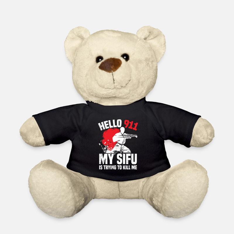  Wing Chun Costume Instructor Lesson Kung Fu Wing - Teddy Bear - black