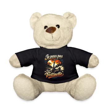 Je peux pas J'ai Trottinette - Nounours - noir - Devant
