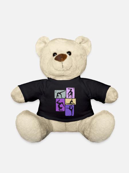 Turnerin Mädchen Gymnastik Turnen Akrobatik - Teddy - Schwarz