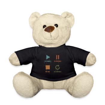 Pleine conscience, moments, souvenirs, bonheur - Nounours - noir - Devant