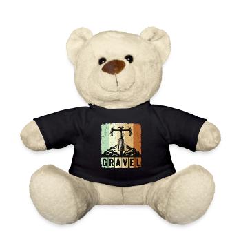 Chemise de vélo de gravel pour cyclistes de gravel - Nounours - noir - Devant