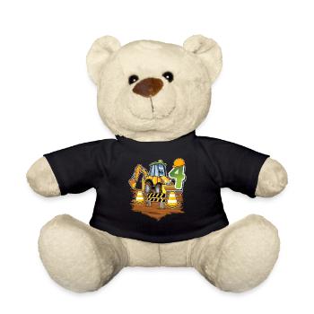 4e anniversaire des 4 excavateurs - Nounours - noir - Devant