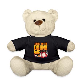 Abstinence antialcoolique terminée avec moi ivre - Nounours - noir - Devant