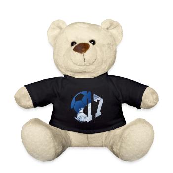 NO. 17 FOOTBALLER NUMBER 17 FOOTBALL 17TH BIRTHDAY - Teddy Bear - black - Front