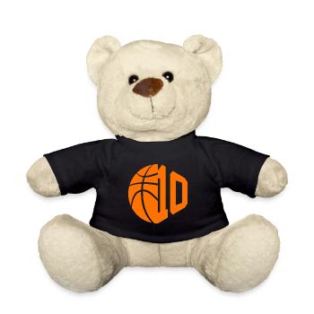 NUMMER 10 BASKETBALL 10. GEBURTSTAG - Teddy - Schwarz - Vorne